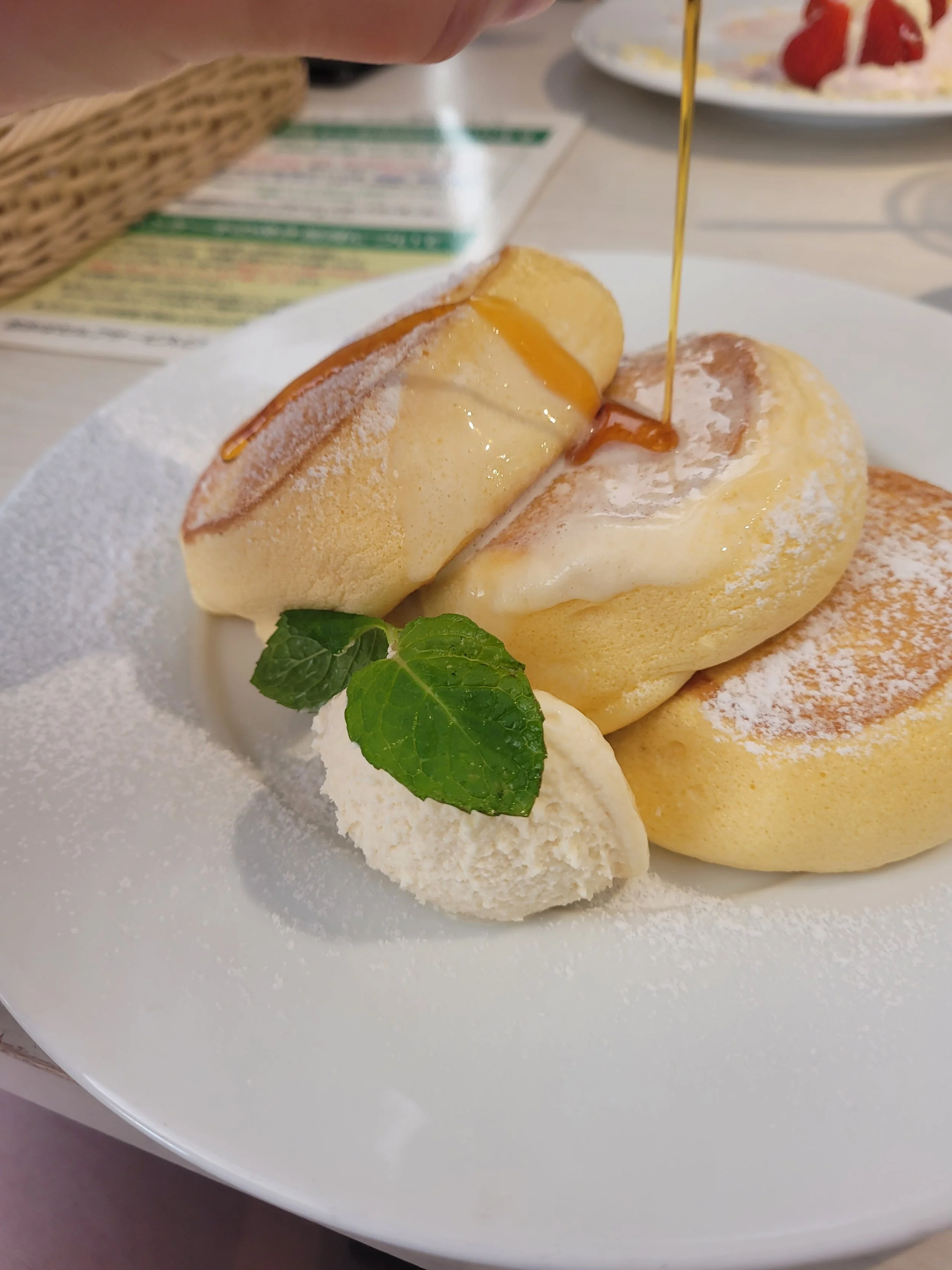 Fluffy Souffle Pancakes at Happy Pancakes - Tokyo, Japan