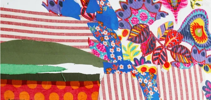 Visual Arts and Mixed Media: Multi-Layered Composition