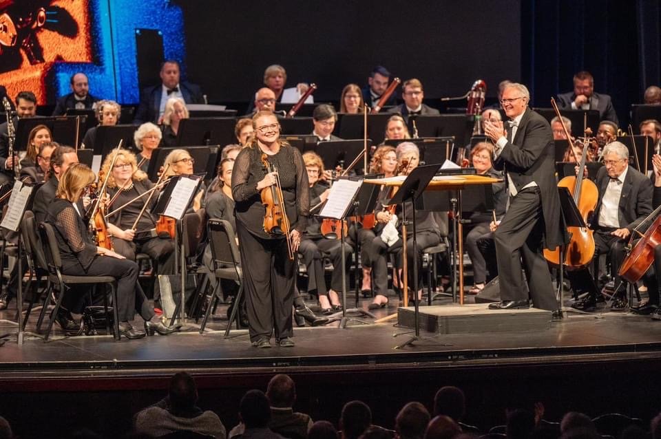 Jana Ross, concertmaster bow.JPG