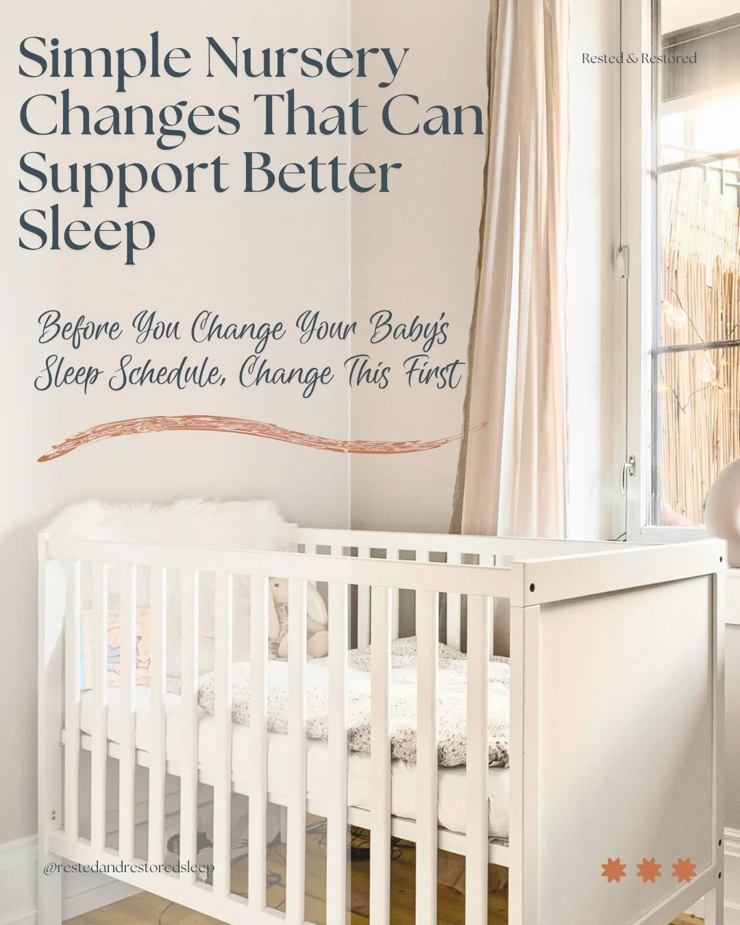✨ Sometimes, the first step toward better sleep isn&rsquo;t changing your baby&rsquo;s schedule&mdash;it&rsquo;s looking at their environment.

As occupational therapists and sleep consultants, we know that sleep isn&rsquo;t just about wake windows o