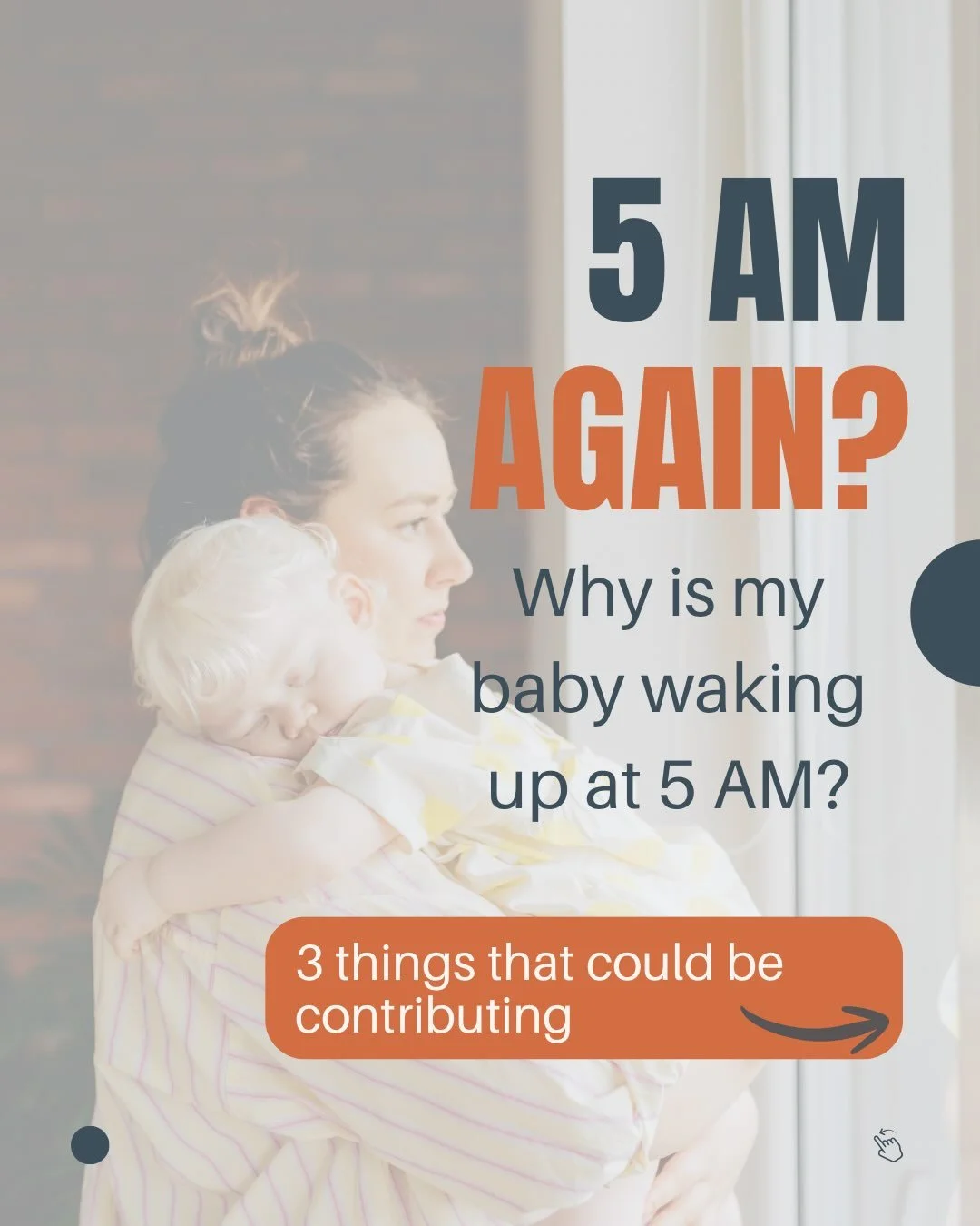 5 AM again. 😵&zwj;💫☀️

If your baby is waking at 5 AM every morning, you might be wondering:

&ldquo;Why is this happening?&rdquo;
&ldquo;Are they overtired?&rdquo;
&ldquo;Do I need to move bedtime?&rdquo;

First, take a breath. 🤍

Early morning s