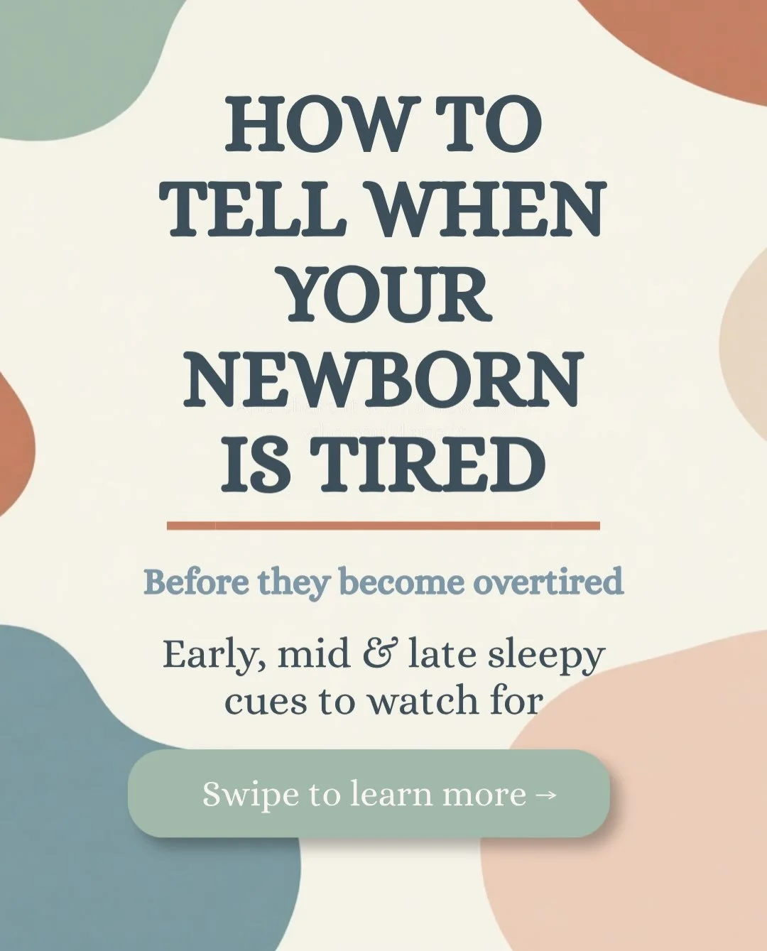 Not sure if your newborn is tired&hellip; or already overtired? 

Newborn sleepy cues can be so subtle&mdash;and they can change from day to day.

One day you might notice a yawn. The next, your baby may simply get quieter, stare off, or start moving