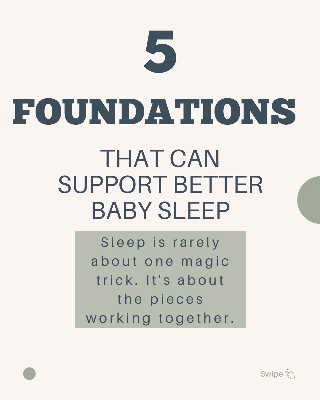 What if better baby sleep isn&rsquo;t about finding the ONE thing you&rsquo;re doing wrong? 🤍

Sometimes we get so focused on naps, wake windows, bedtime, or sleep training that we forget to look at the bigger picture.

Baby sleep is influenced by a