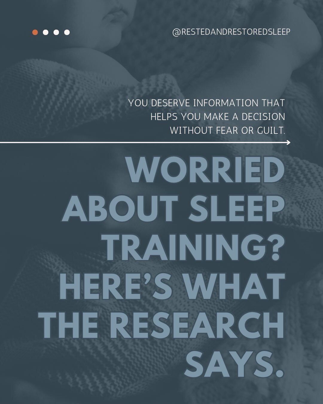 Sleep training can bring up SO many emotions. 🤍

You want your baby to sleep better, but you also want to feel confident that you&rsquo;re making the right decision for your little one.

Here&rsquo;s your reminder: You don&rsquo;t have to choose bet