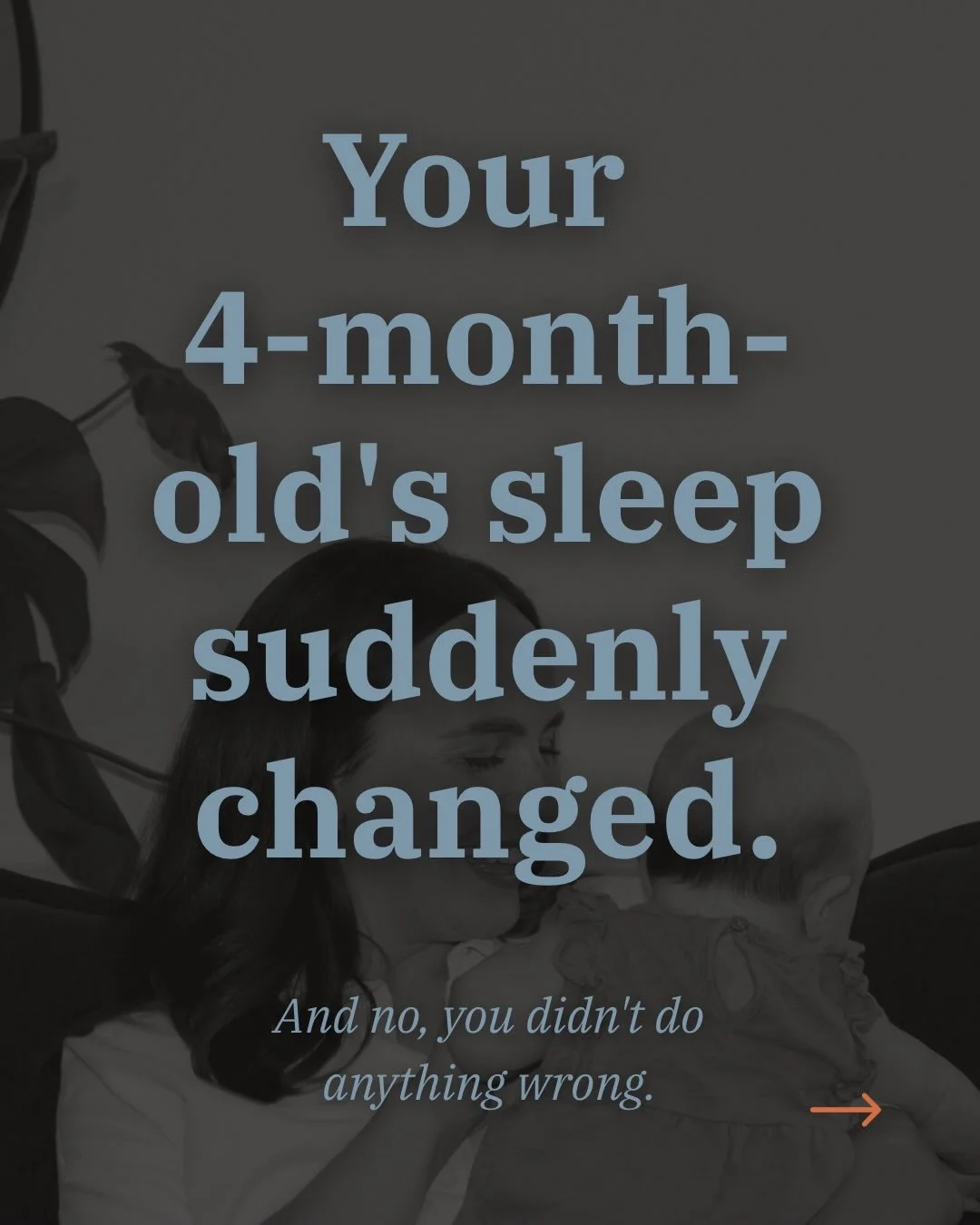 Your baby was sleeping one way&hellip; and then suddenly everything changed. 😵&zwj;💫

More wake-ups. Shorter naps. Fighting sleep. Needing you over and over again to get back to sleep.

Welcome to the 4-month sleep change.

And before you start won