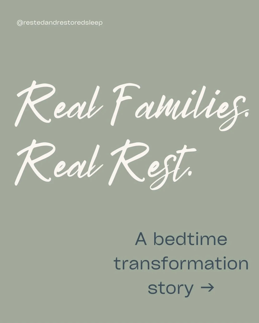 Bedtime shouldn&rsquo;t take your entire evening. 🤍

When bedtime was taking hours, this family wasn&rsquo;t just dealing with a toddler who didn&rsquo;t want to sleep.

They were dealing with the stress of:

&rarr; Struggling through the bedtime ro
