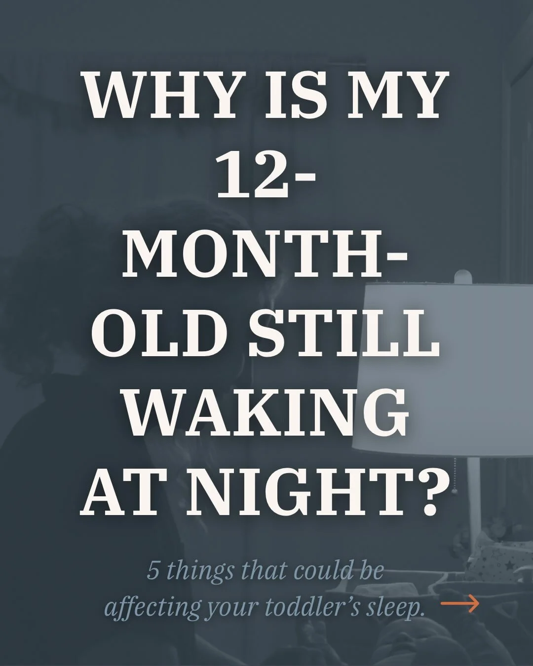 🌙 Your 12-month-old is still waking at night&hellip; now what, Mama?

If you&rsquo;re counting down the hours until bedtime, only to find yourself back up in the middle of the night, I see you. ❤️

You might be wondering:
✨ Is bedtime too early or t
