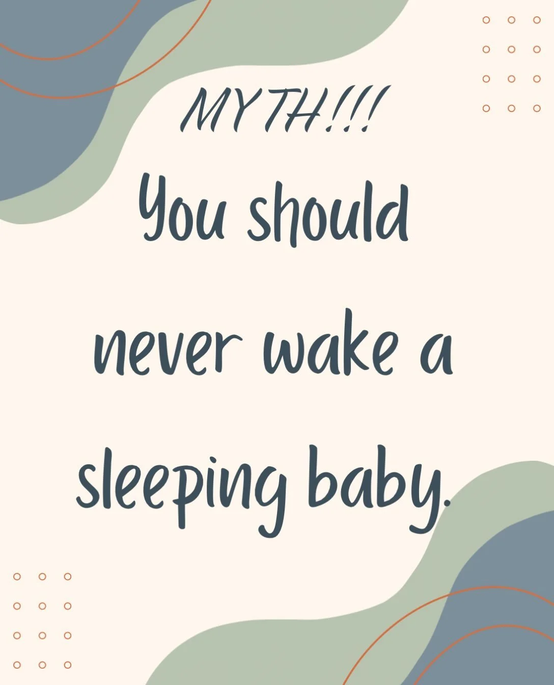 🌙 MYTH: You should never wake a sleeping baby!

Mama, sometimes waking your baby can actually help support a more predictable sleep routine. 🤍 Here&rsquo;s why:

☀️ Consistent mornings can help support your baby&rsquo;s body clock.

😴 Managing lon
