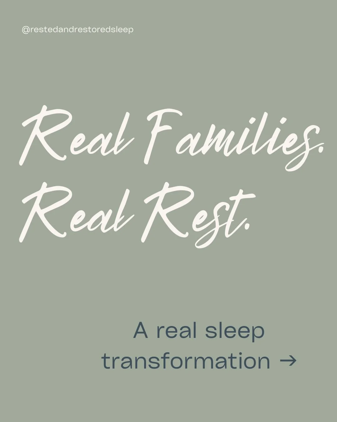 🤍 Real families. Real rest.

Behind every sleep transformation is a family who just wants a little more rest, a little more predictability, and a little more peace in their day-to-day life.

This family came to Rested &amp; Restored hoping for:
✨ Mo