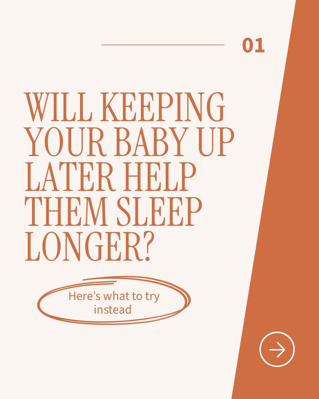 Think keeping your baby up later will help them sleep longer? 👀🌙

Mama, I get why it seems like it should work! More awake time = a more tired baby = better sleep&hellip; right?

But sometimes, pushing bedtime later can actually make things harder.