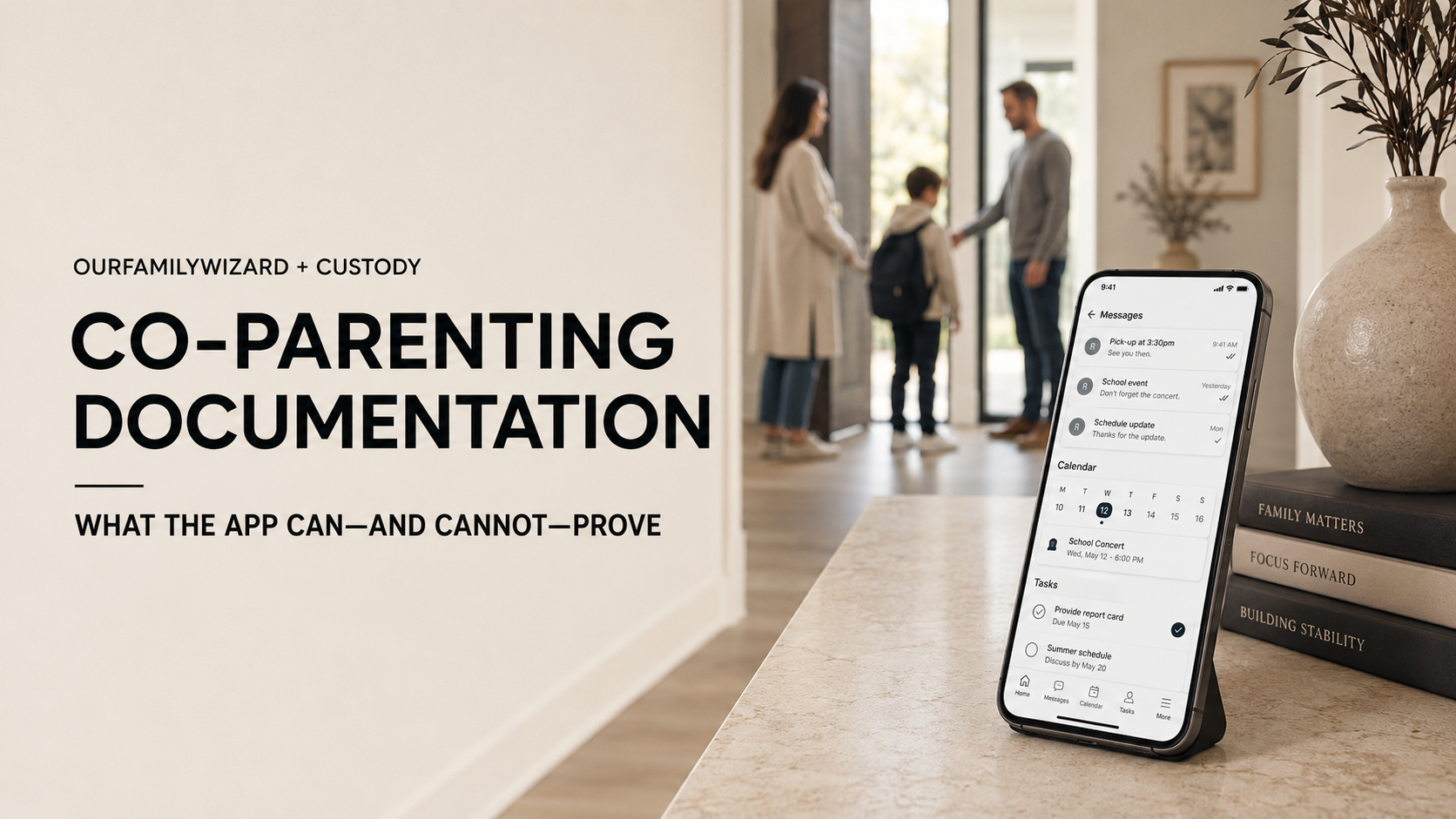 OurFamilyWizard and Child Custody Documentation: What the App Can and Cannot Prove