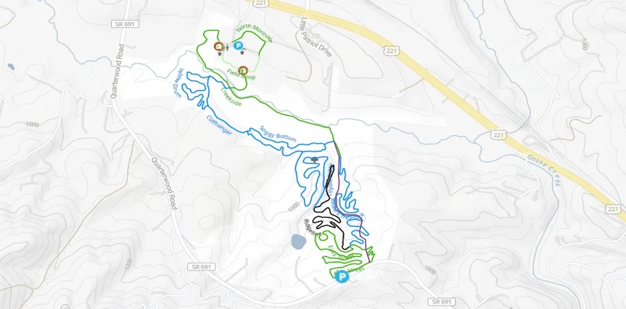Montvale Park mountain bike trails