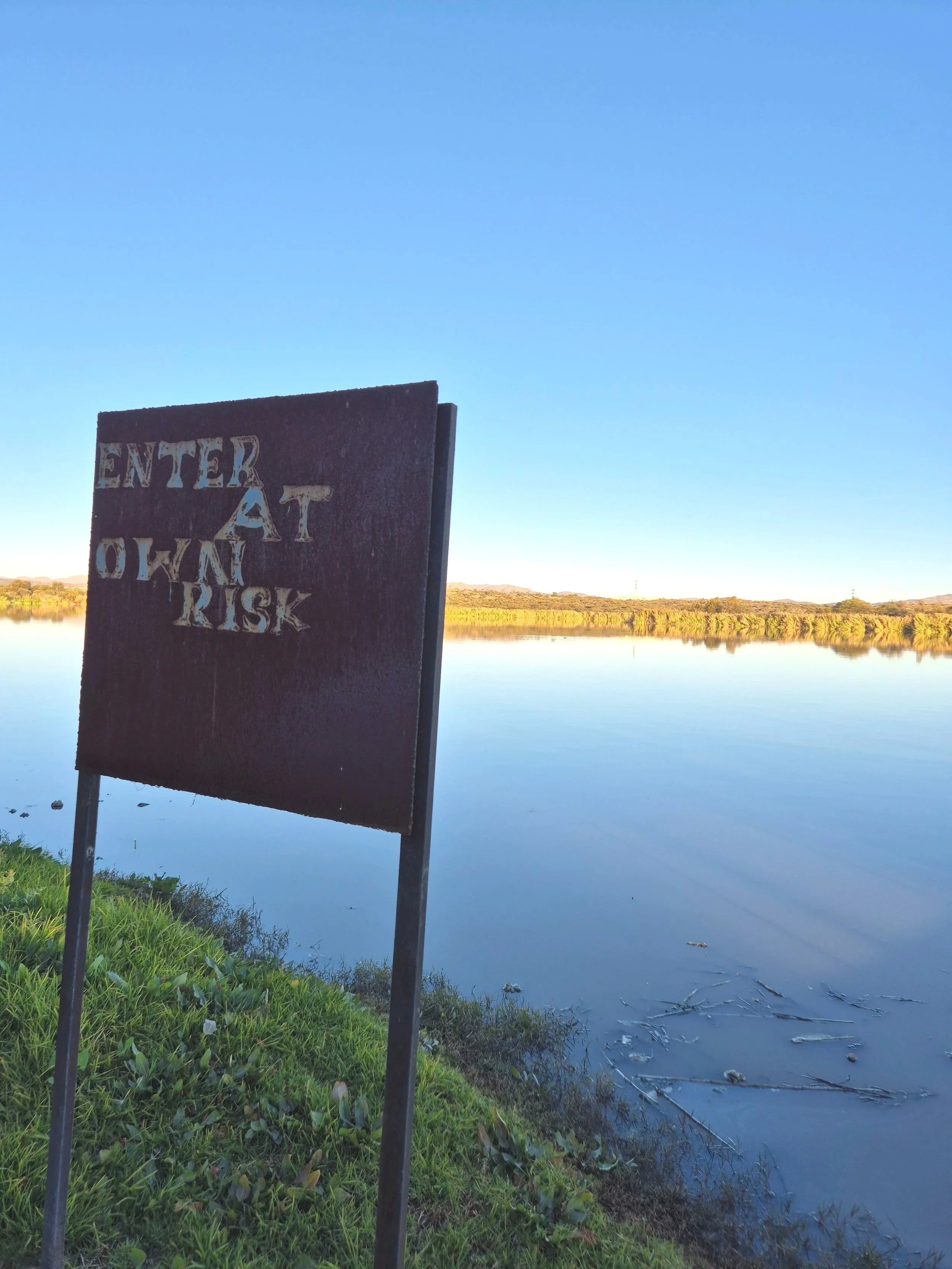 Toxic lake outside Windhoek, Namibia. Private photo 09.06.2026