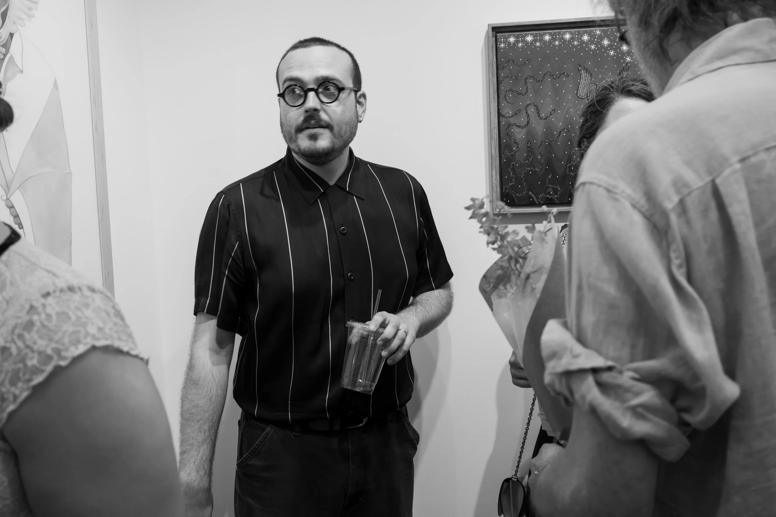 Last night was a true beauty. Thank you to everyone who filled Kim and Gupta Gallery for our very first opening reception &mdash; and to the incredible artists who trusted us with their work. We&rsquo;re so grateful to be on this journey with you. 🥂
