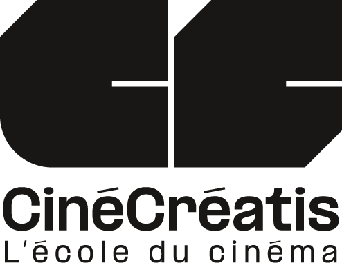 Logo de CineCréatis avec le texte "L'école du cinéma".