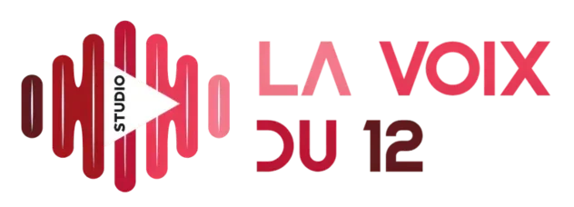 Logo de La Voix du 12, avec un symbole audio et l'inscription en français.