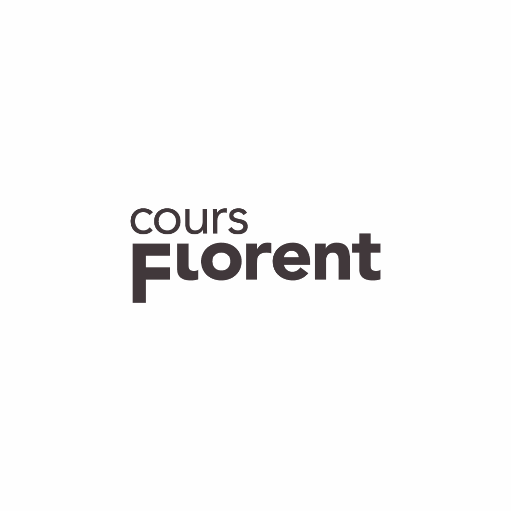 Image avec le texte 'cours Florent' sur fond noir