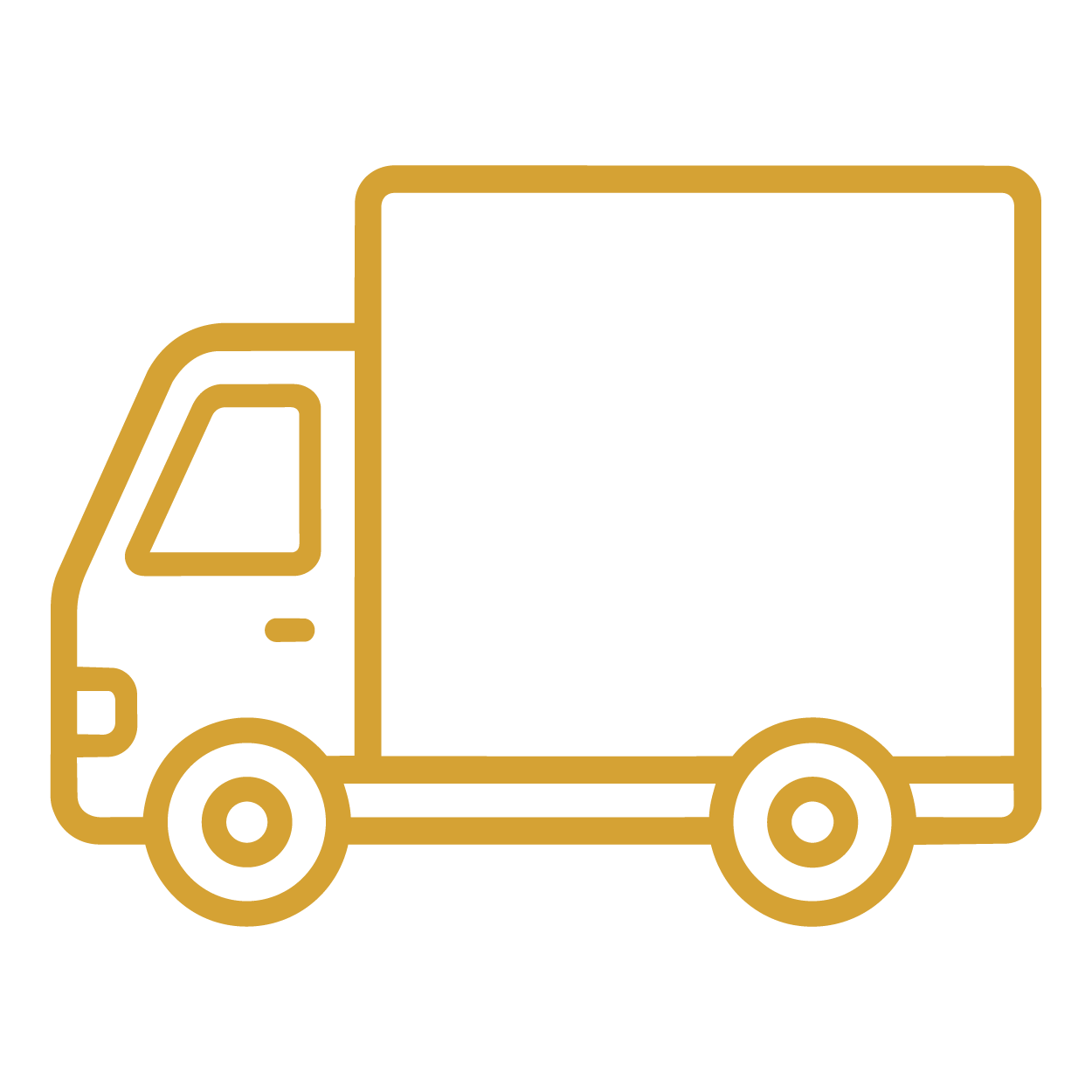 Box truck icon representing Golden Route freight transportation