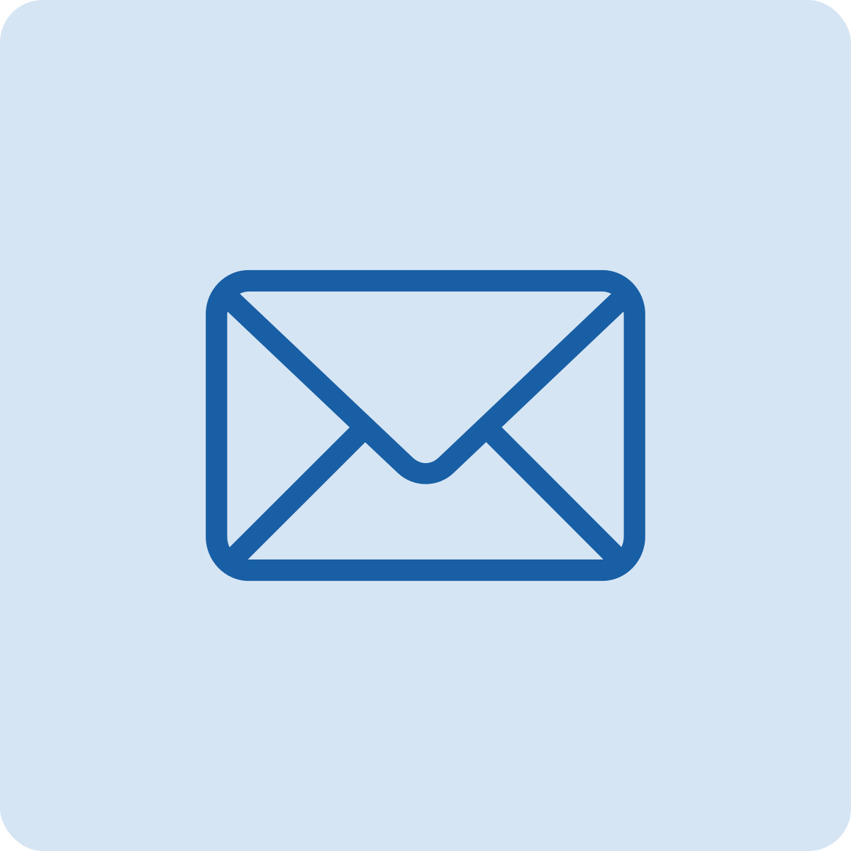 Icon of an envelope, typically representing email or messaging.