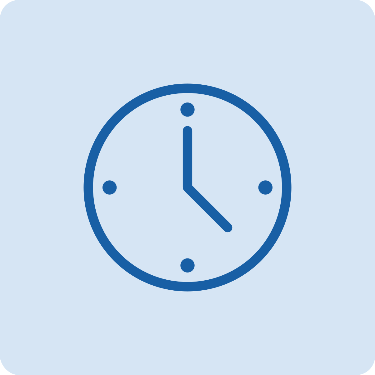 An analog clock showing the time as 4:00.