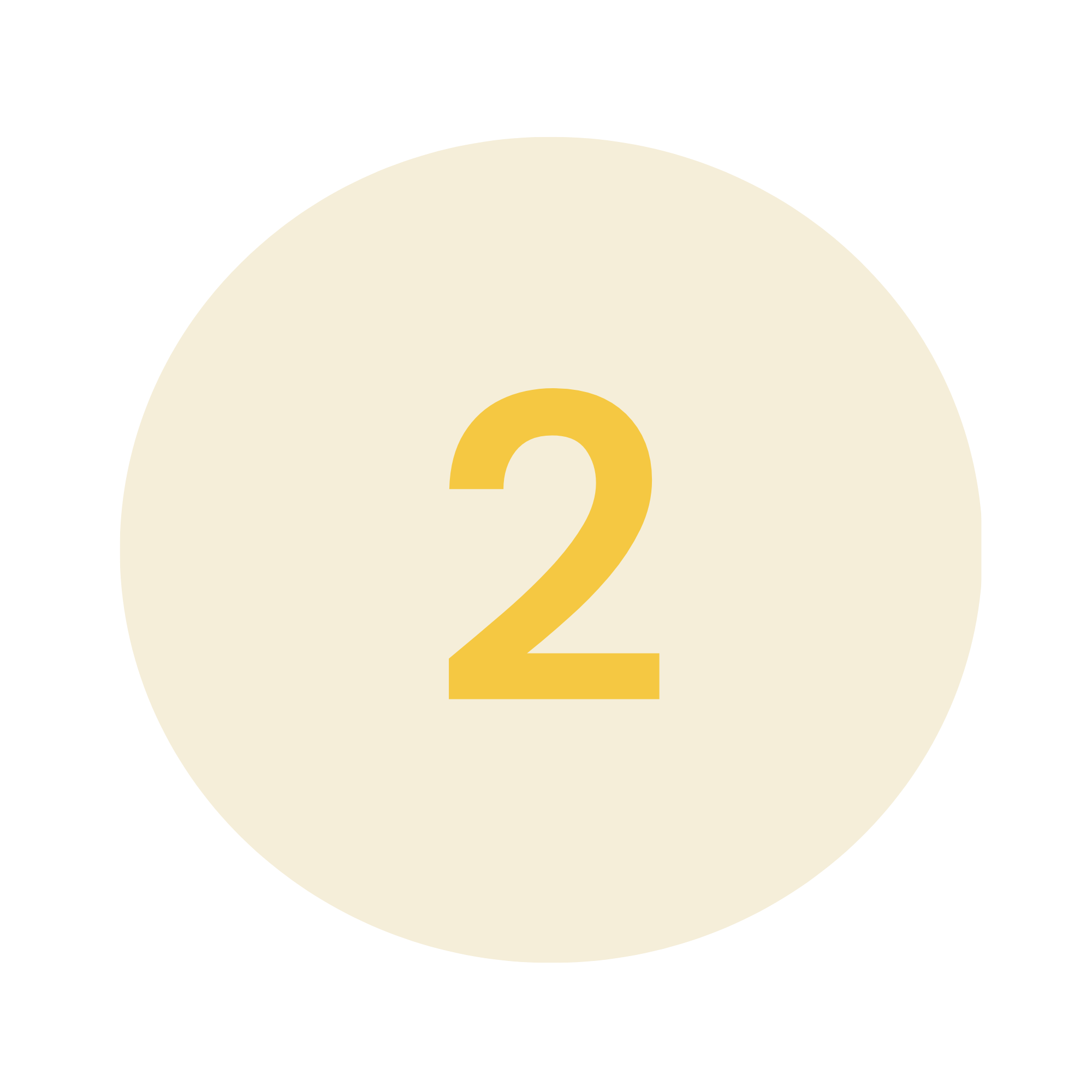 Graphic with a large white circle, a yellow number 2 in the center, and a black background.