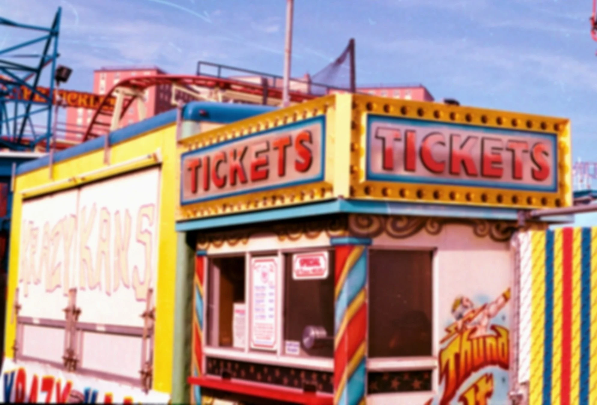 Circus ticket booth for women's empowerment