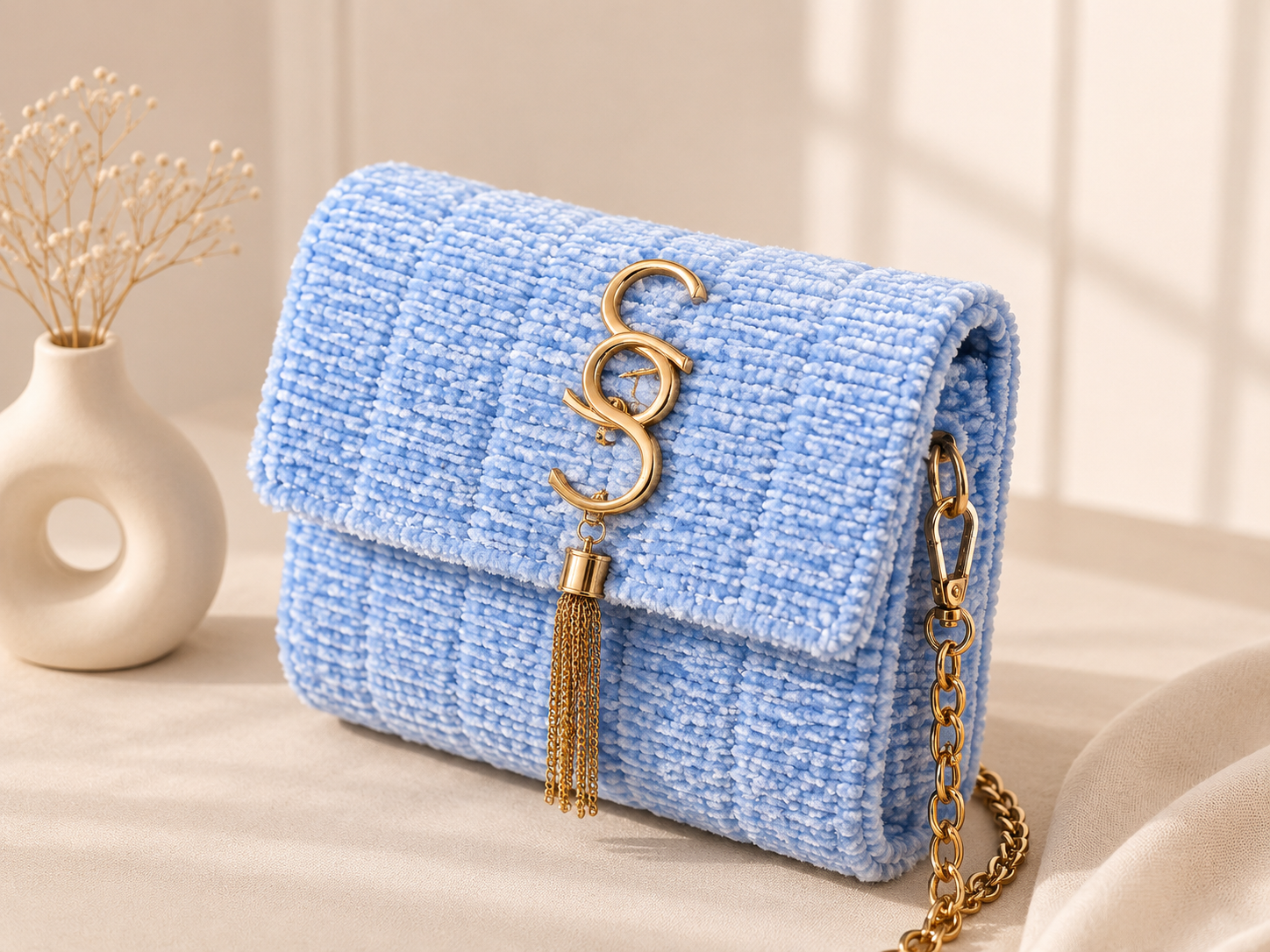 Sky Velvet Crossbody