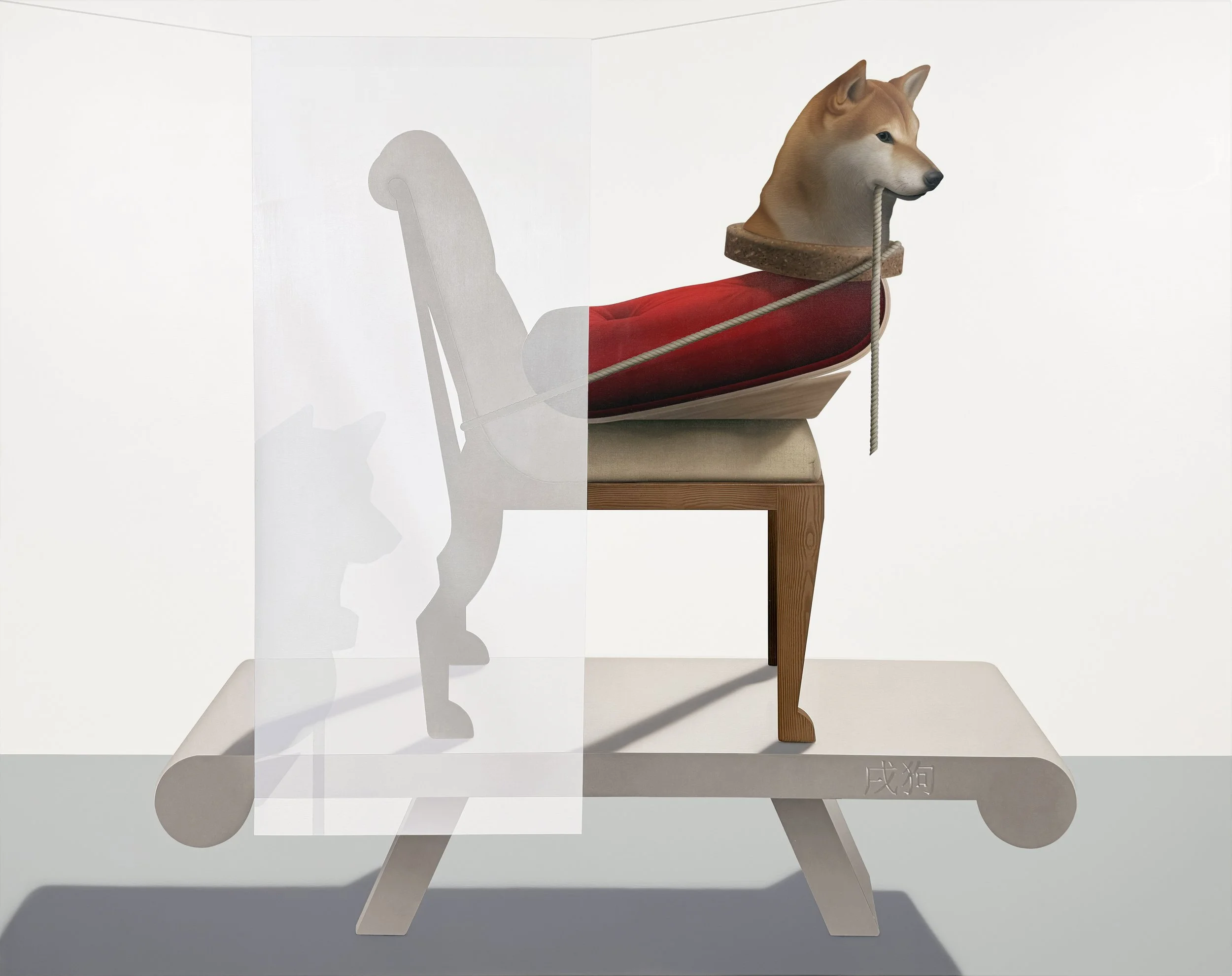 “Dog 戌狗”, 2026, acrylic on linen canvas, 135 x 170 cm, 53 1/8 x 66 7/8 in