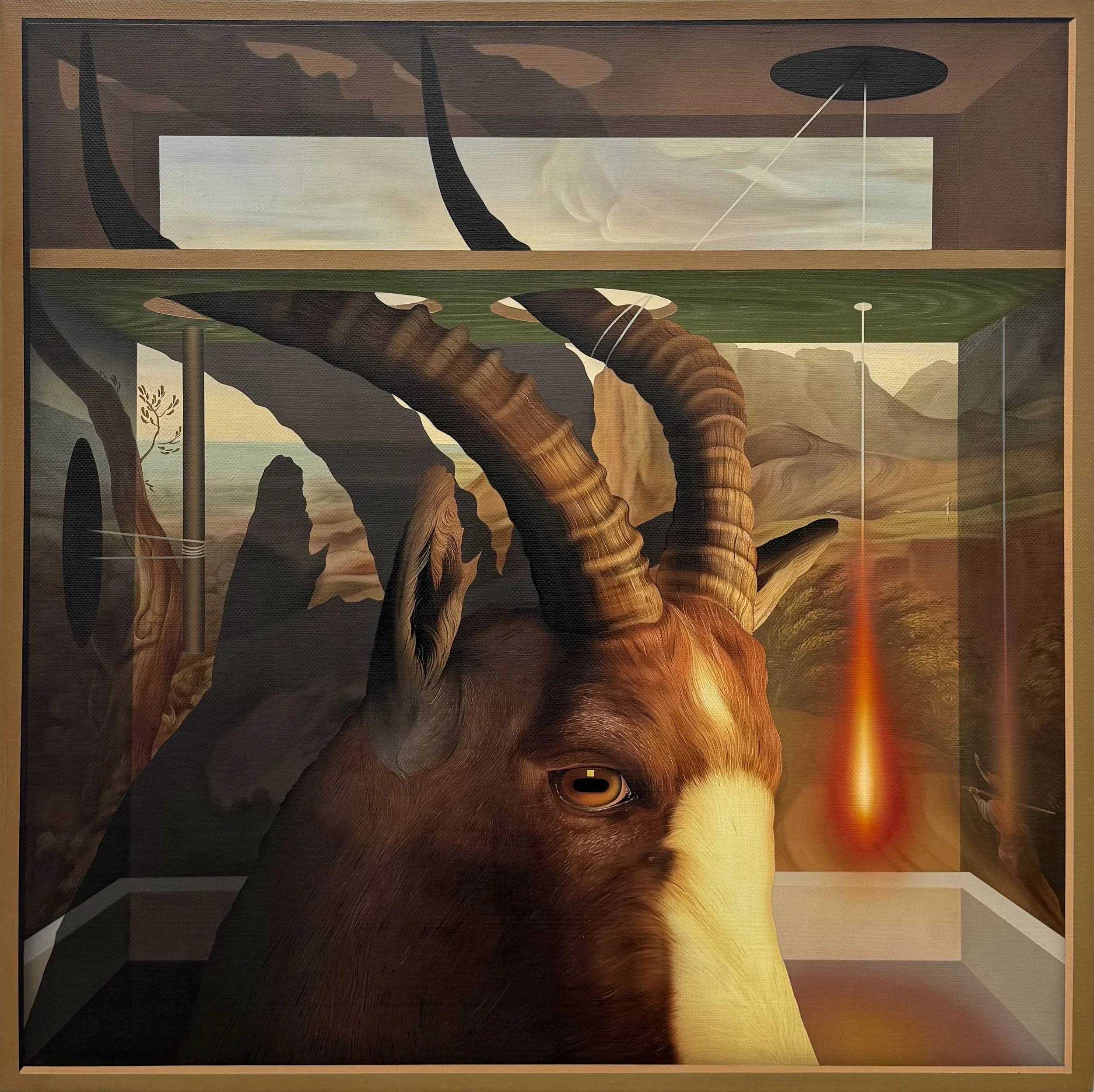 "Naturalia”, 2025, acrylics on linen canvas, 50 x 50 cm, 19.7 x 19.7 in