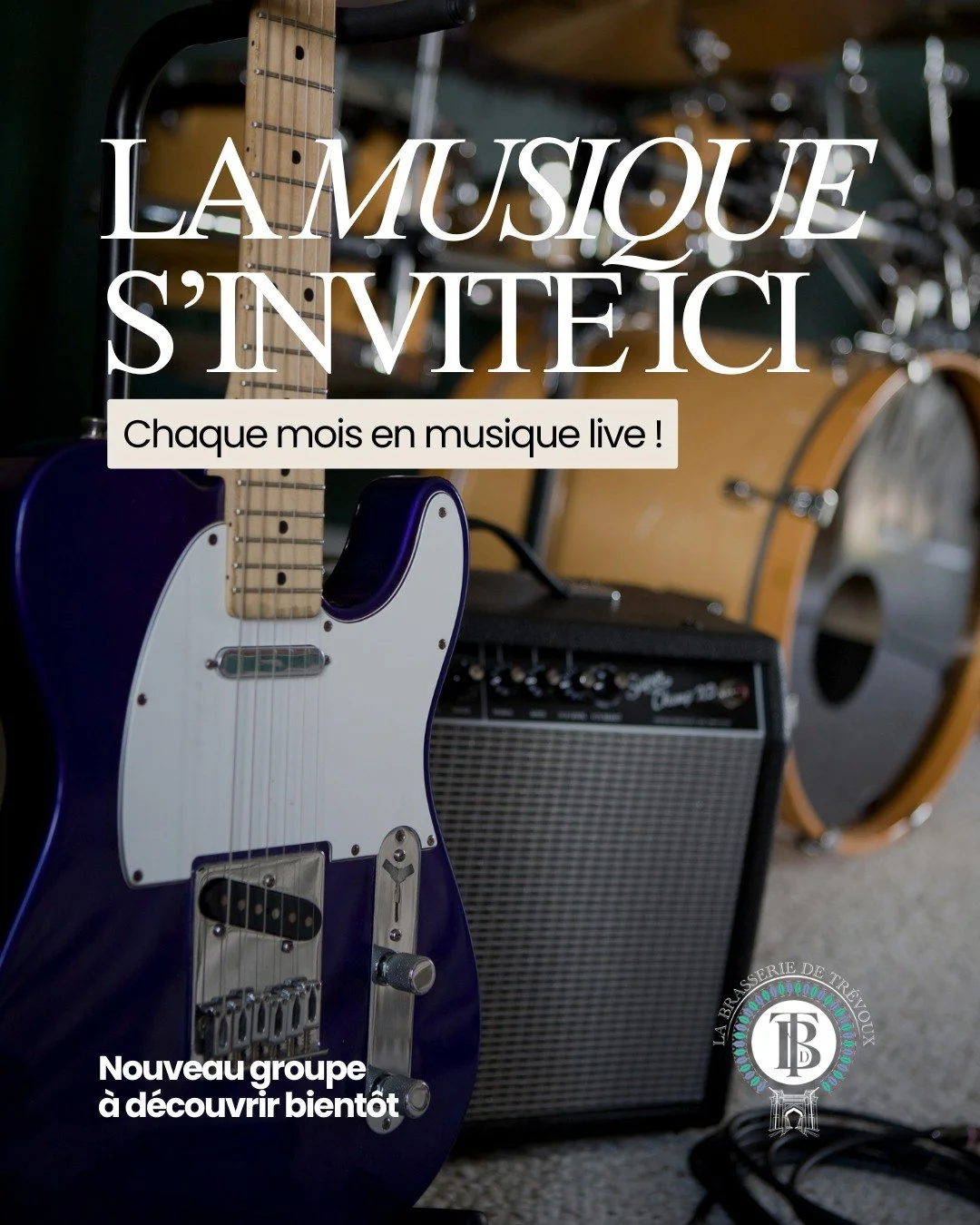 🎶 La musique s&rsquo;invite de nouveau &agrave; la Brasserie !

Notre rendez-vous musical mensuel revient bient&ocirc;t pour une nouvelle soir&eacute;e plac&eacute;e sous le signe de la musique et de la convivialit&eacute;. 🍻

On vous d&eacute;voil