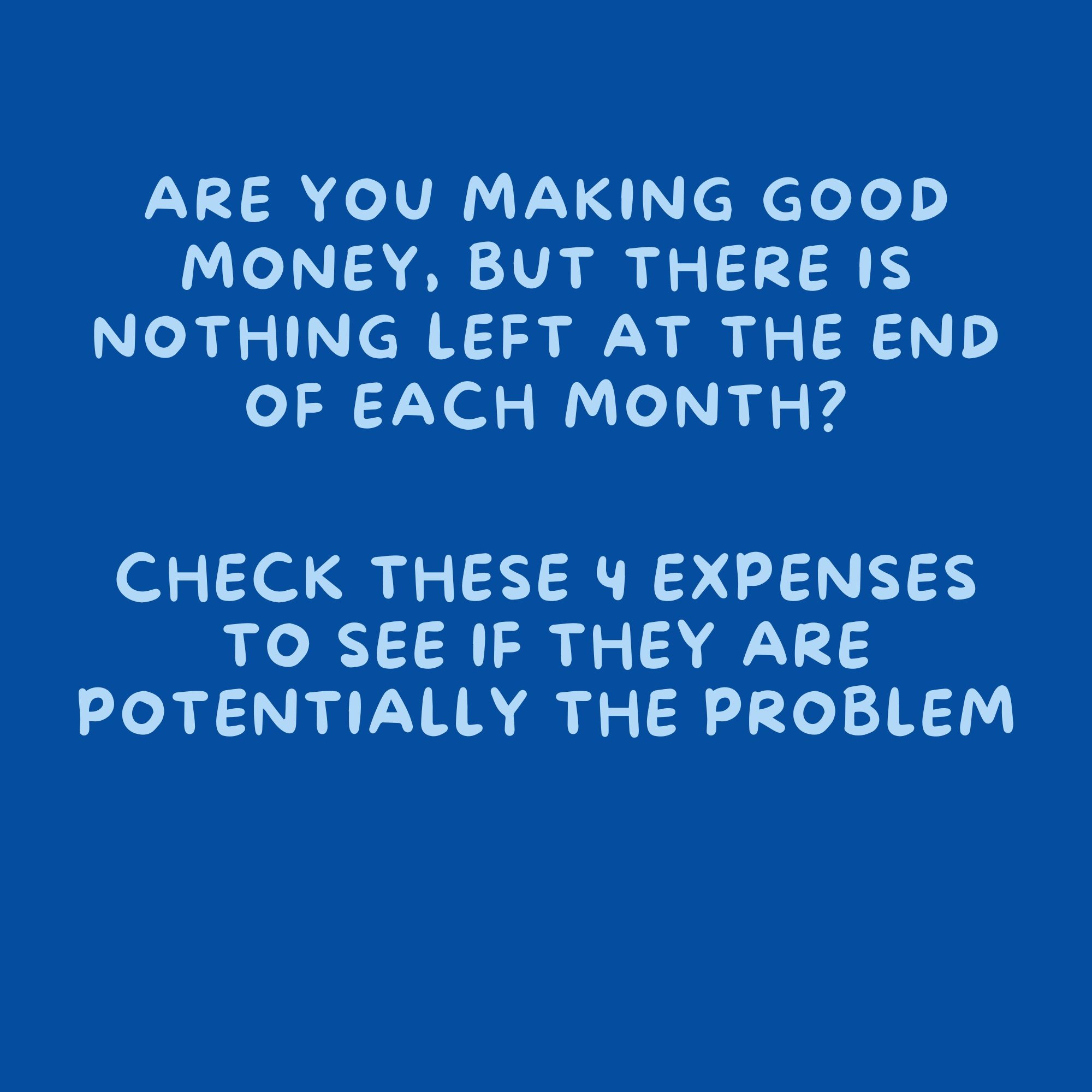 POV: you get your paycheck and once you pay off your credit card and necessary expenses, there is almost nothing left to save! How did this happen???

After working with young professionals, I have found that there are 4 common expenses that may cont