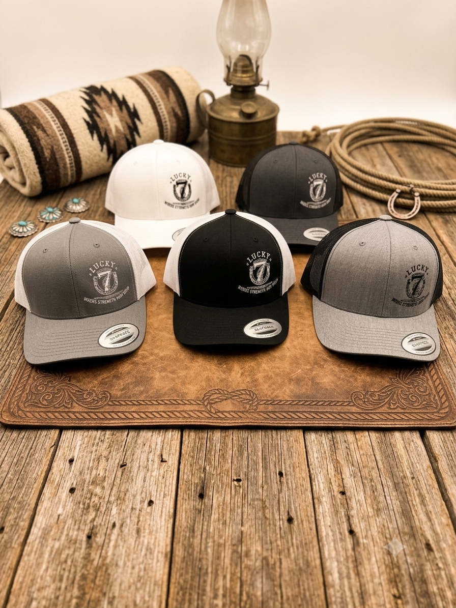 Lucky 7 Western Trucker Hat