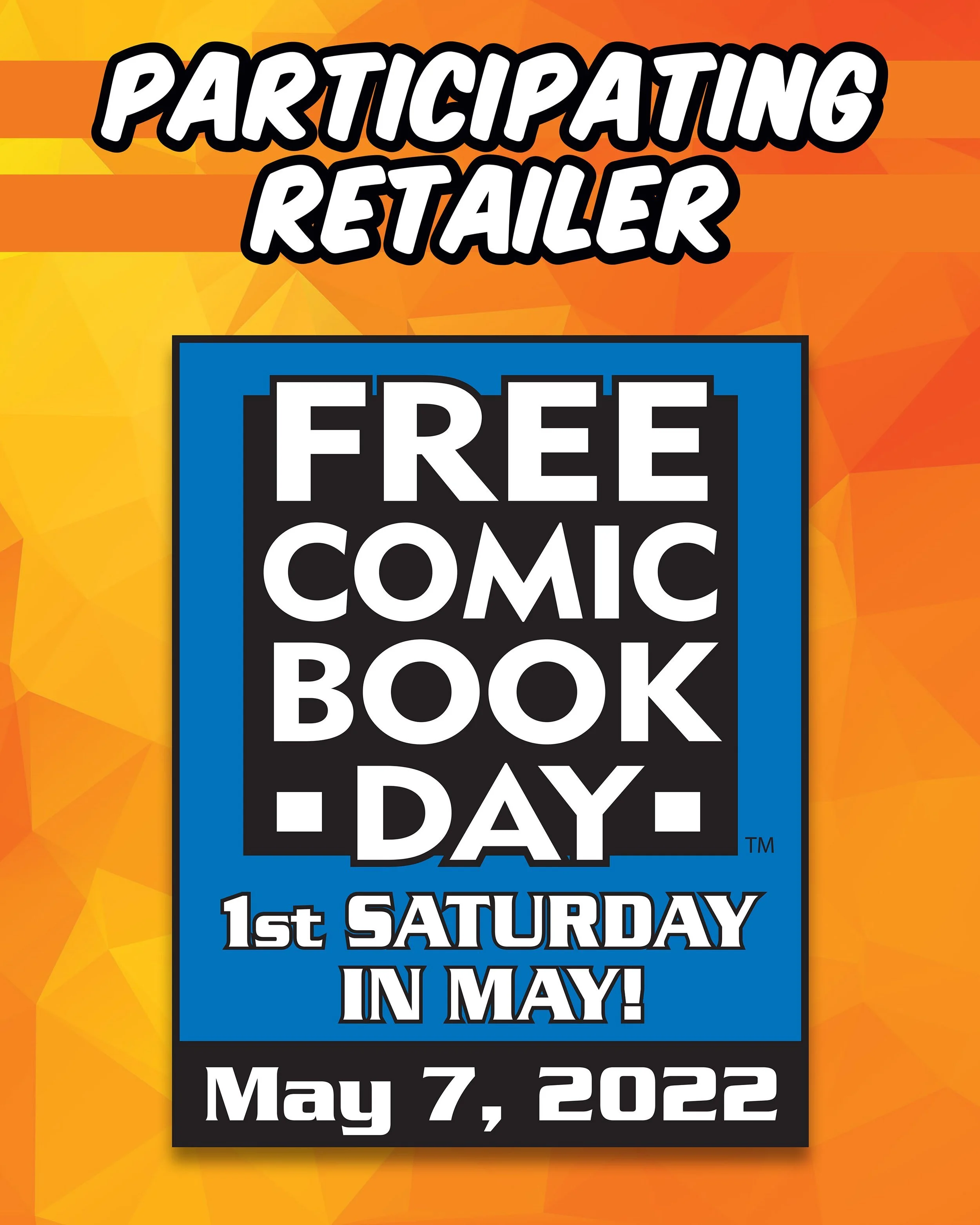 Don't forget FREE COMIC BOOK DAY this Saturday 5/7!