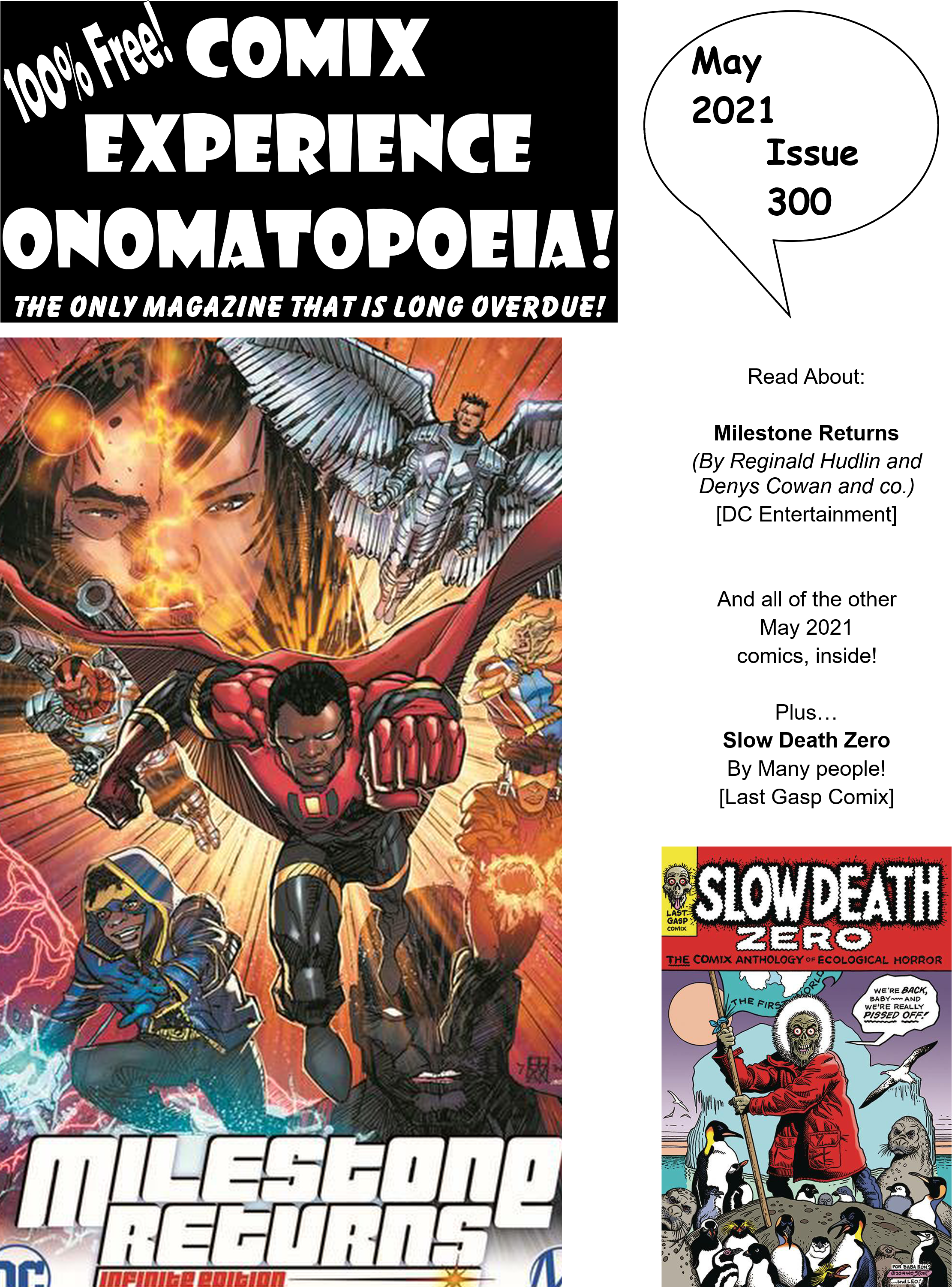 Comix Experience ONOMATOPOEIA #300 available!