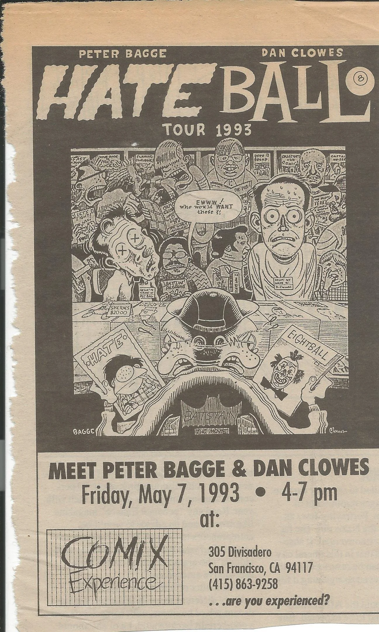 1993 0527 Bagge and Clowes Ad.jpg