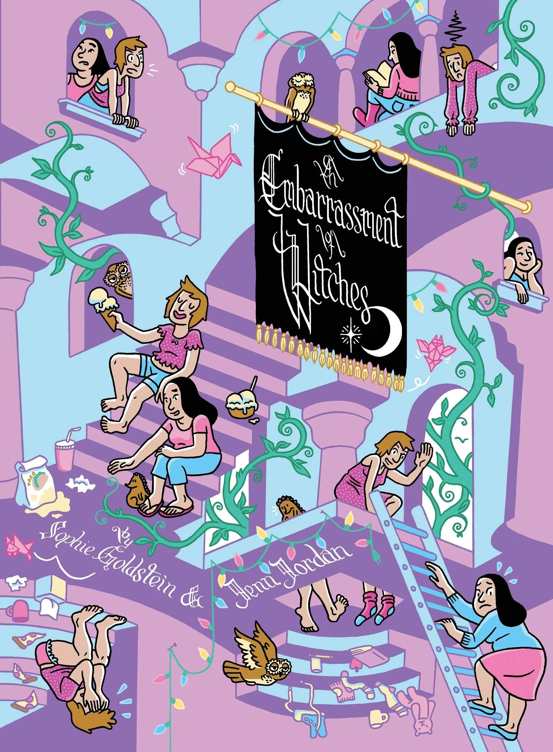 Sophie Goldstein and Jenn Jordan sign EMBARRASSMENT OF WITCHES!
