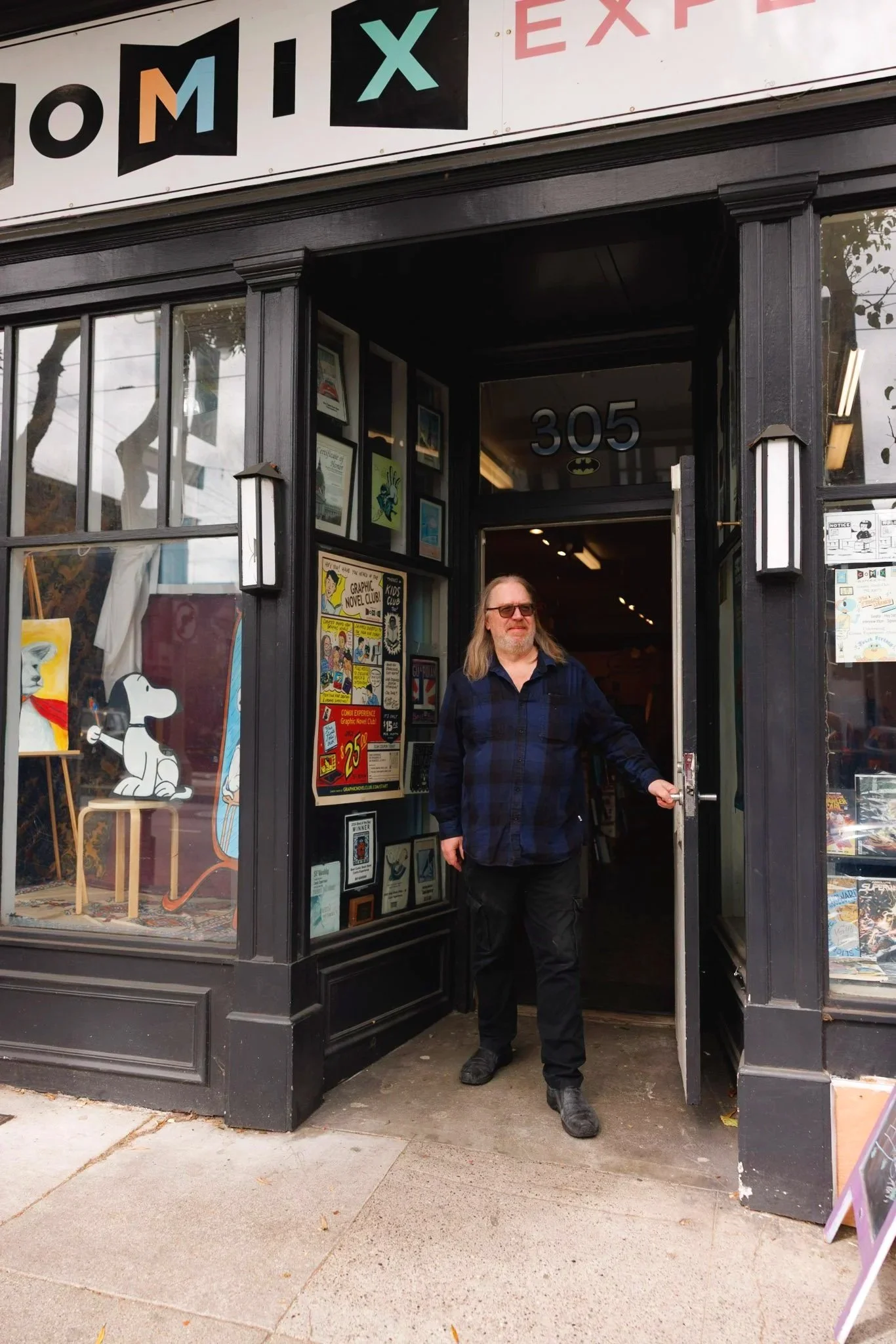Brian Hibbs, Owner of Comix Experience. Comix Experience is a SF Legacy business located on Divisadero in San Francisco, CA.