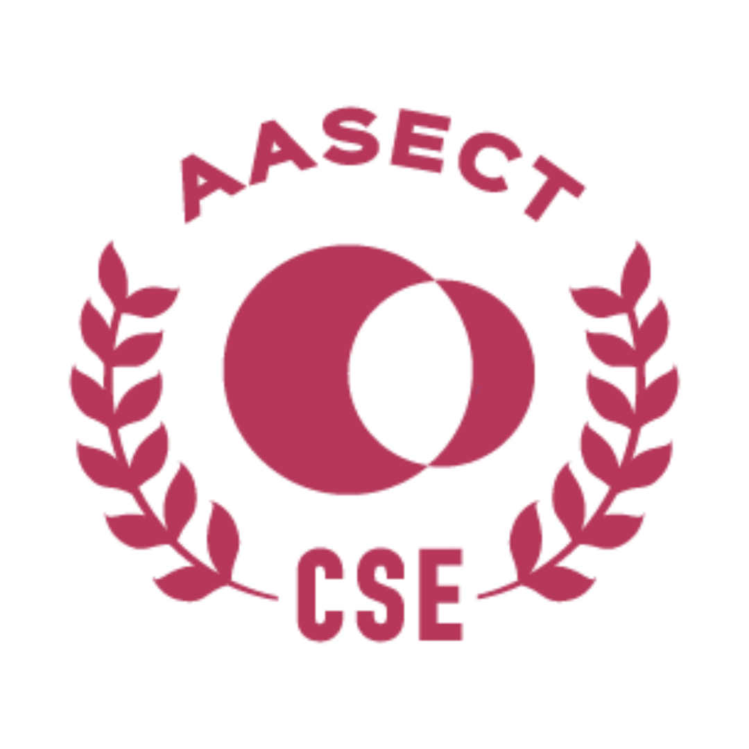 American Association of Sexuality Educators, Counselors, and Therapists (AASECT) Certified Sexuality Educator seal.