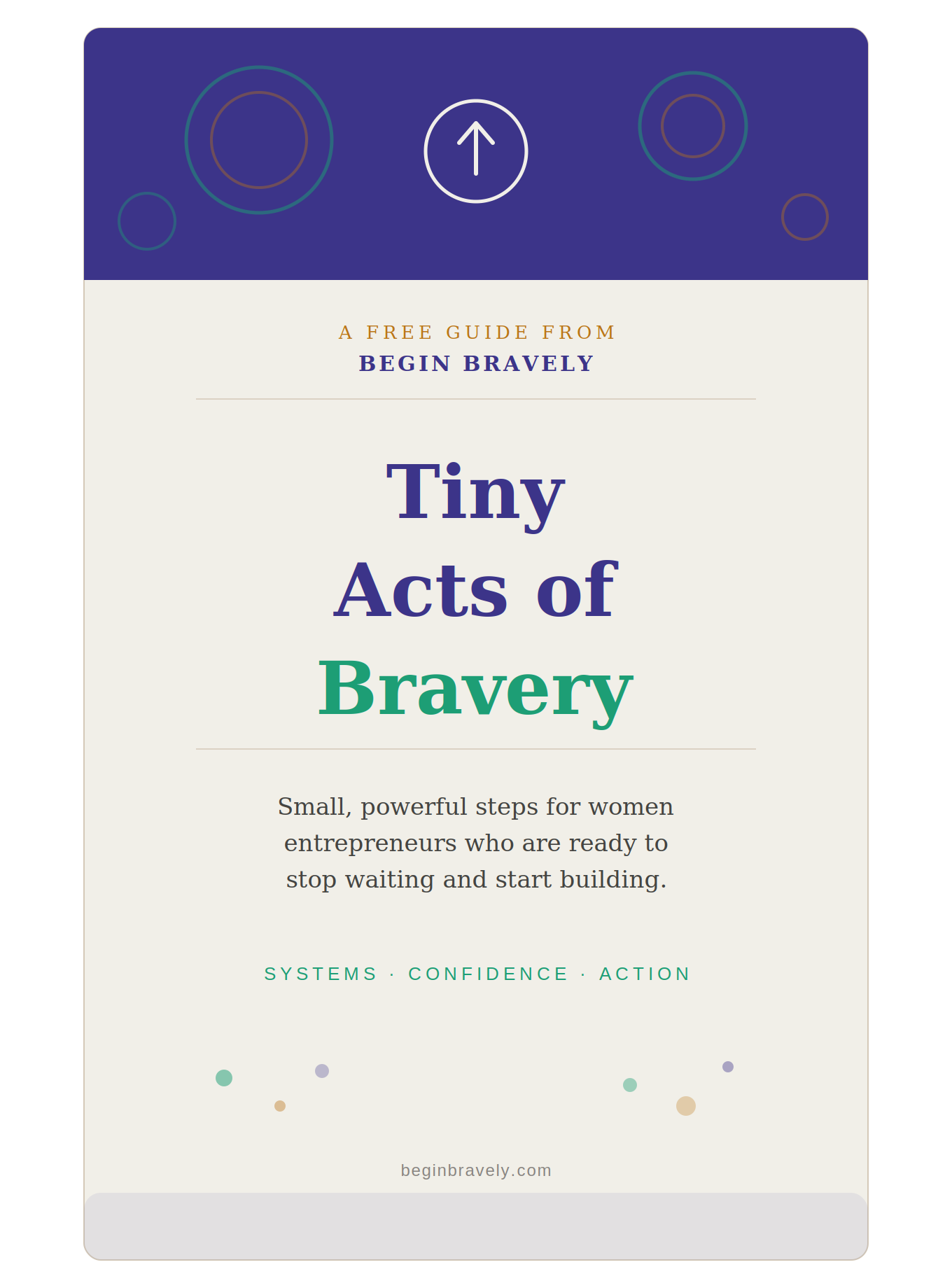 Book Cover - Tiny Acts of Bravery