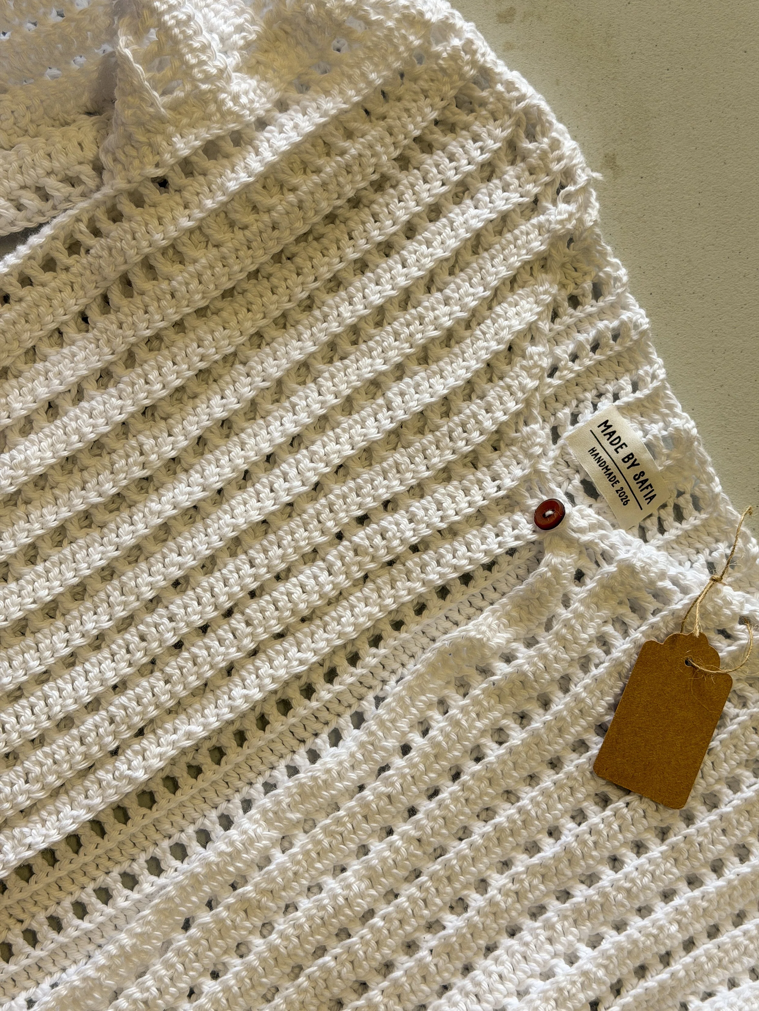 Crochet Mesh Cardigan