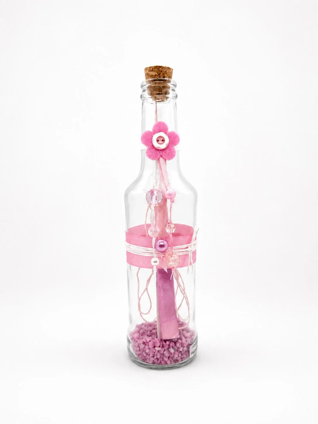 Flaschenpost Rosa, Filzblume