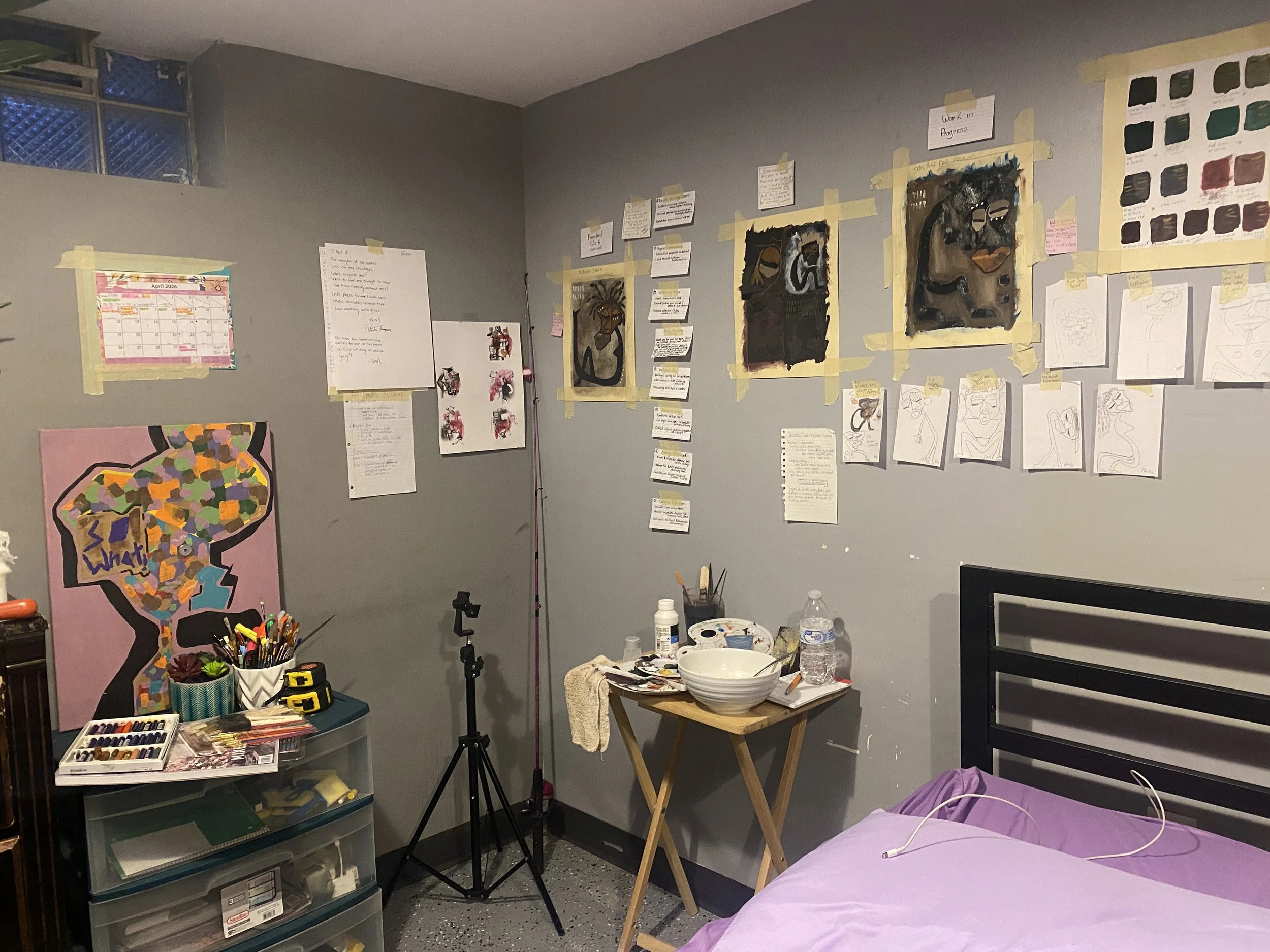 Small space. In the basement. Where it all began. 