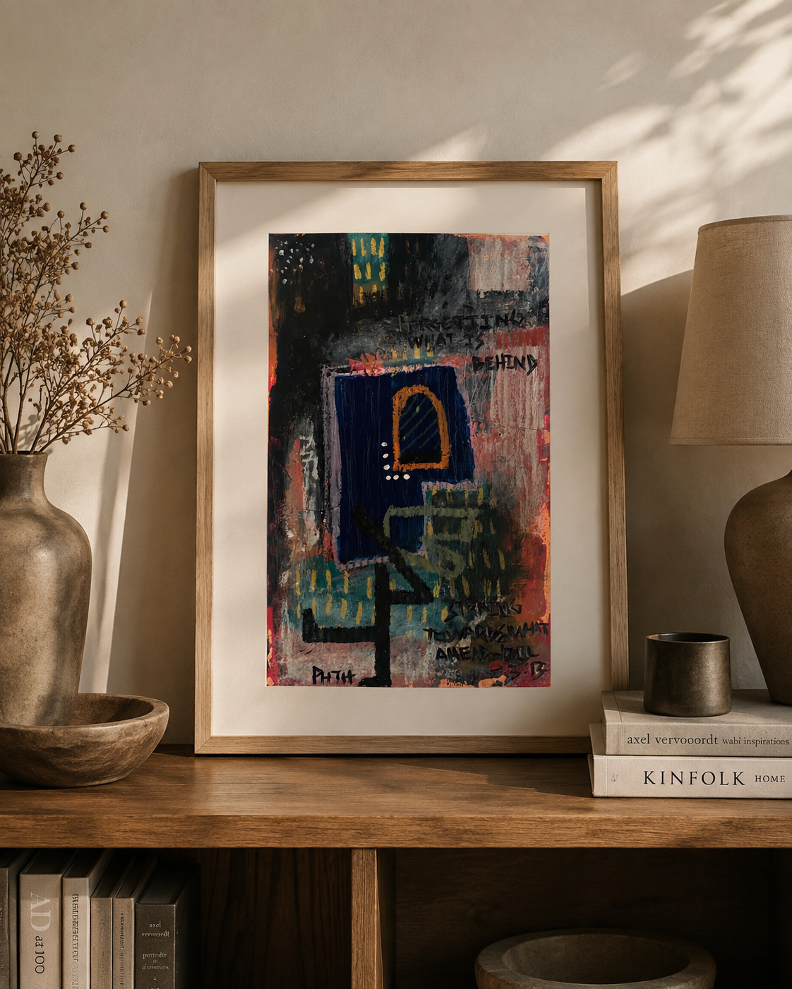 You Looked |
Oil Pastel & Acrylic |
Mixed Media Paper |
Approx. 7 × 11 in. |
Original artwork
