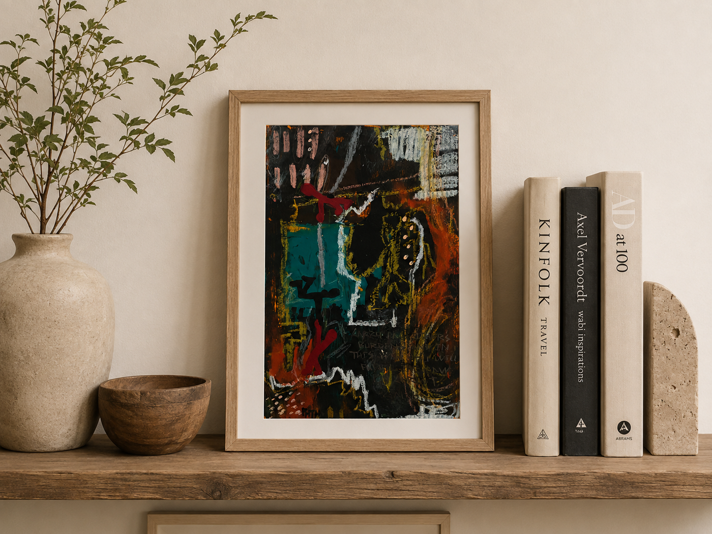 I've Got You |
Oil Pastel & Acrylic |
Mixed Media Paper |
Approx. 7 × 11 in. |
Original artwork