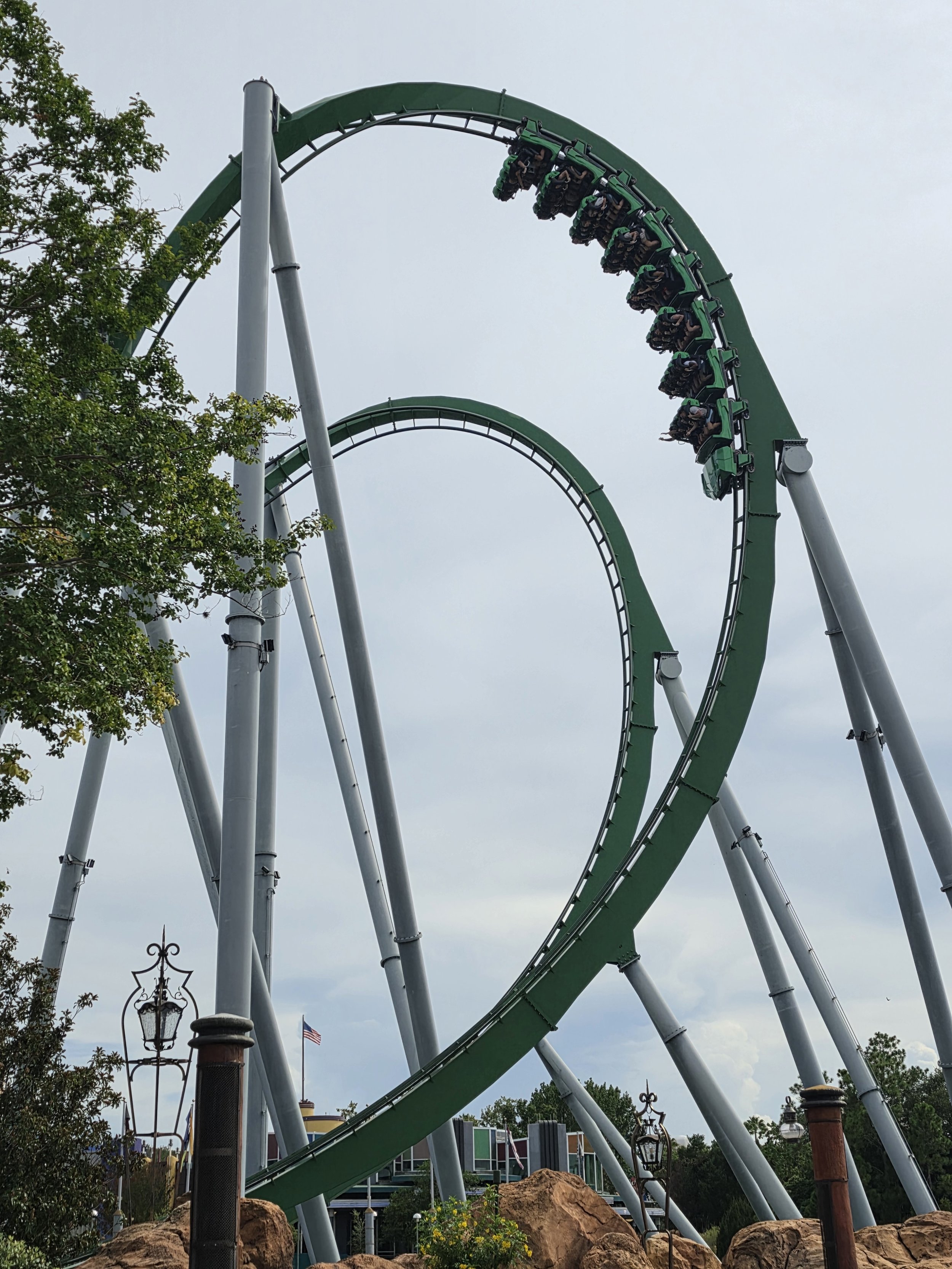 Hulk coaster at Islands of Adventure, Orlando, Florida