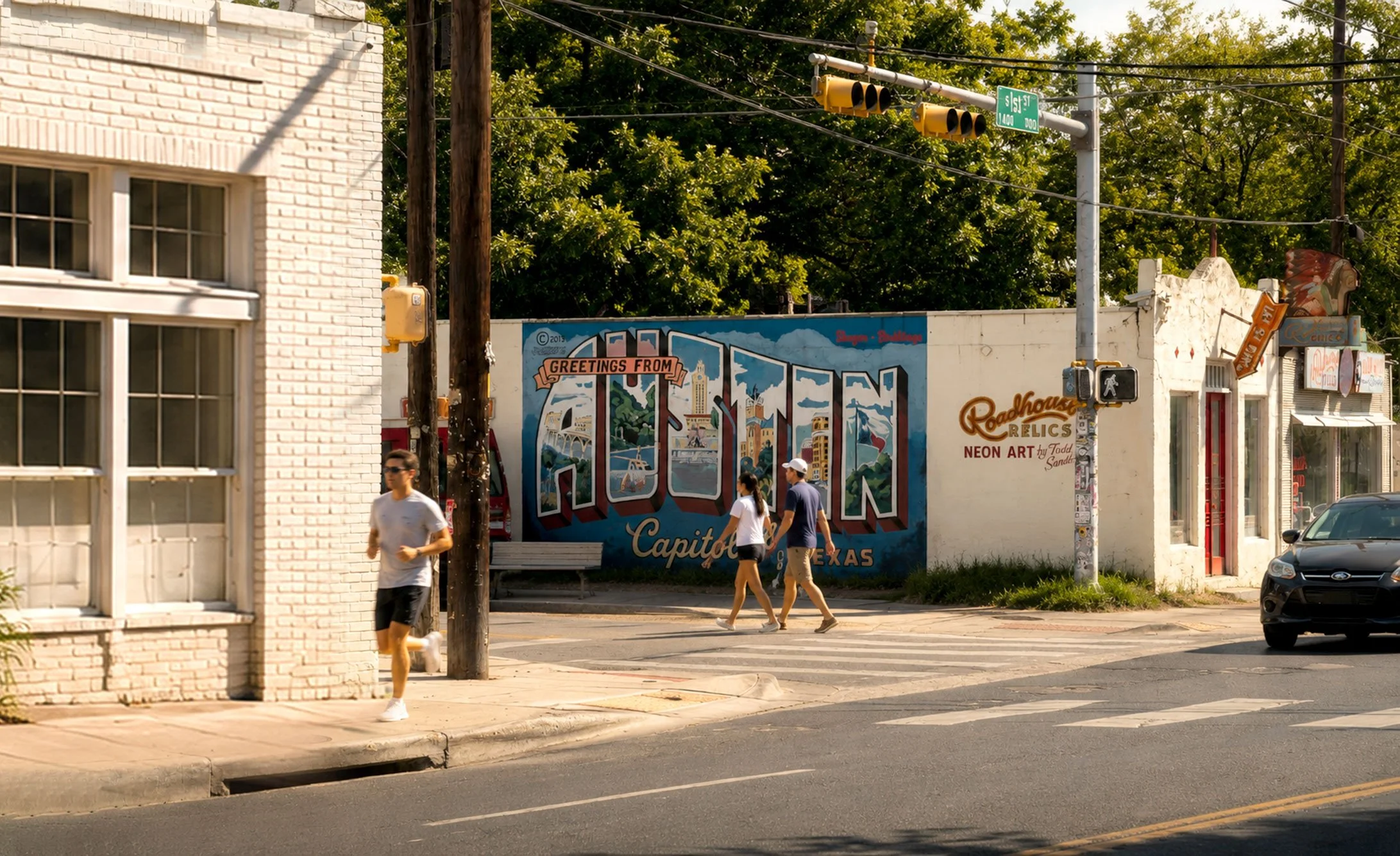 Street scene in Austin Texas.