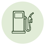 Simple line drawing of a gas pump