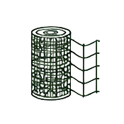 Illustration of a large cylindrical water heater with an open access panel showing internal components.