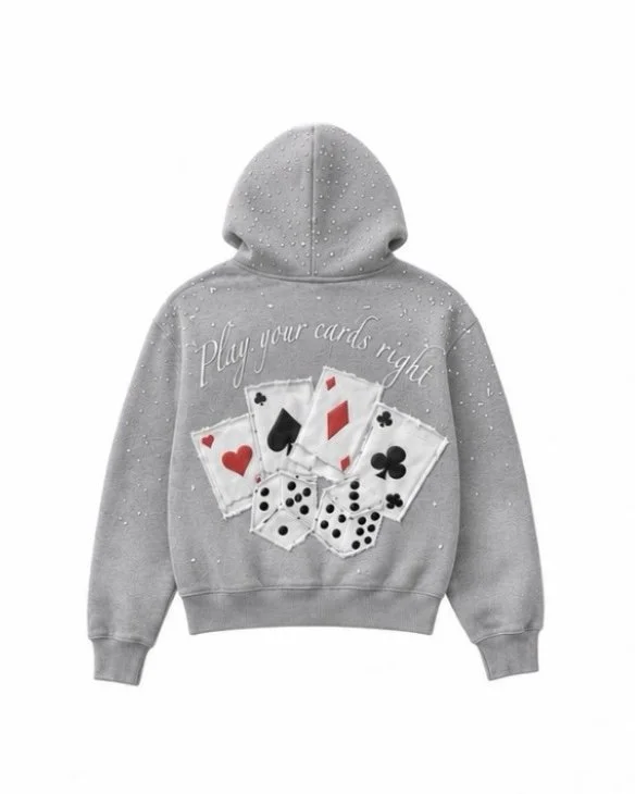 Grey Card Zip-up