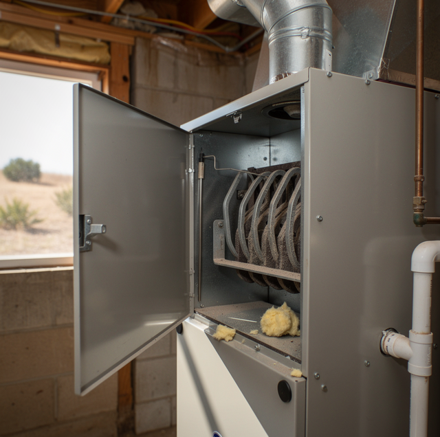 Gas furnace burner compartment during startup ignition